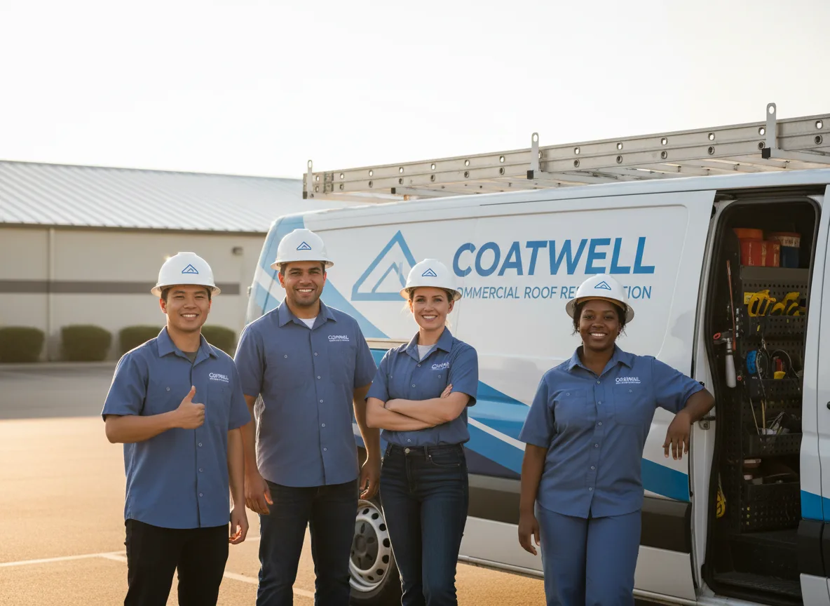 Commercial roof coating company in Bingham, IL